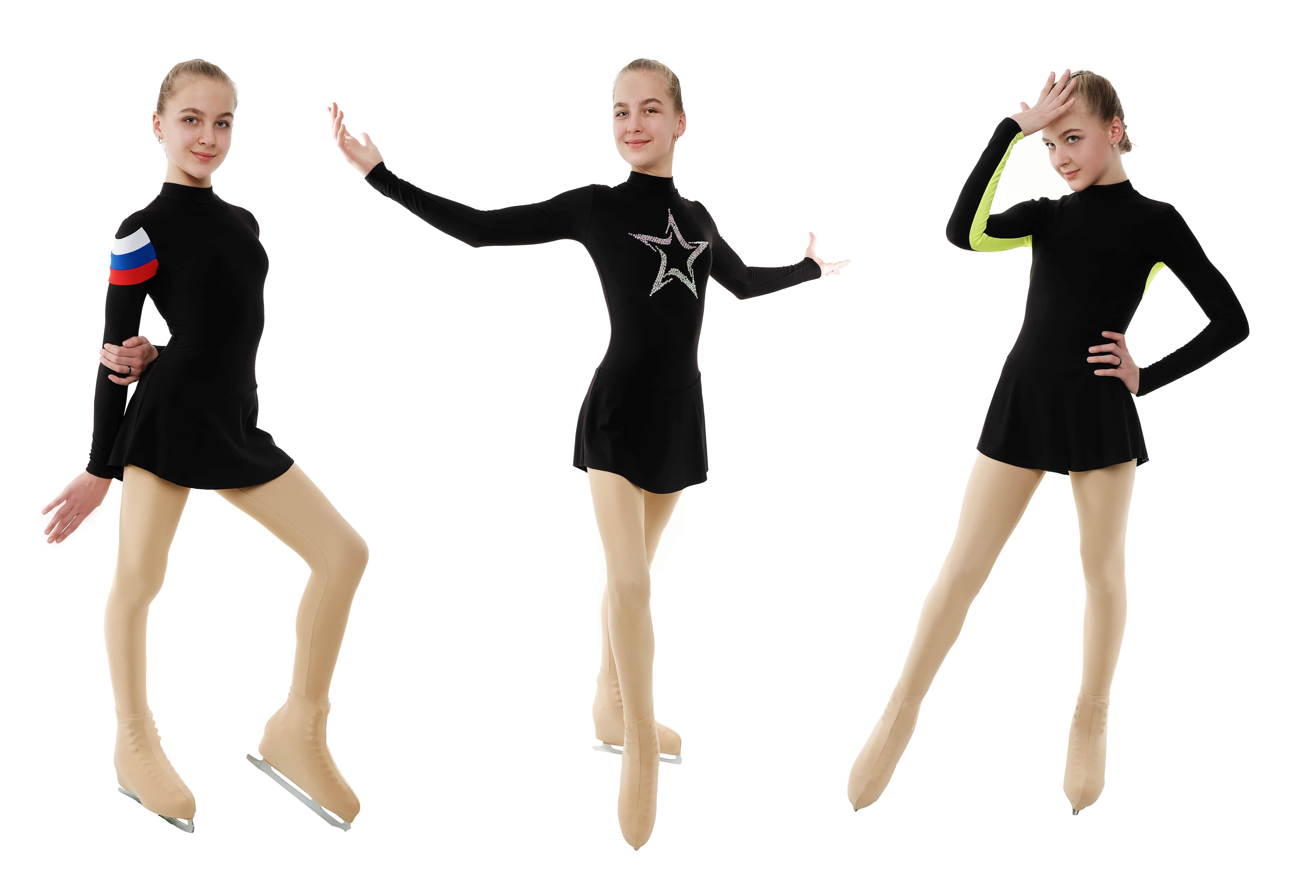 Figure skater dresses selection: main types of dresses